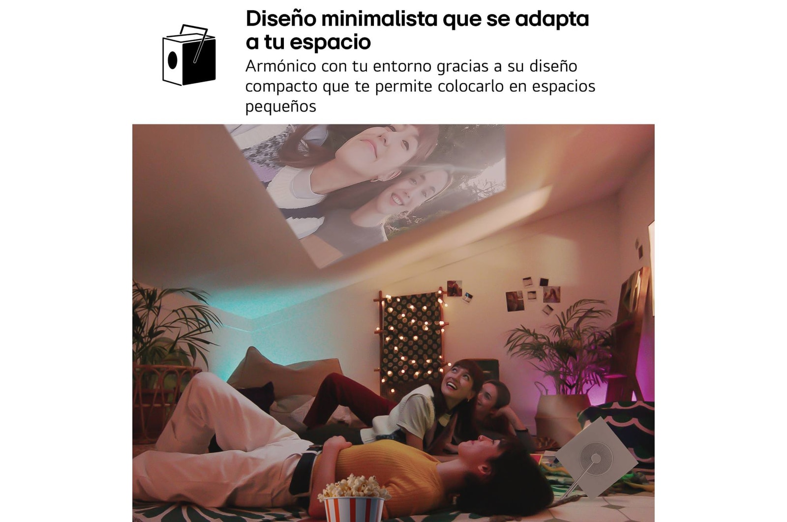 LG CineBeam Q | 4K UHD hasta 120" calibración automática | SmartTV con webOS | Láser RGB con 600 lúmenes | Ligero, 1.49 kg, PU600U