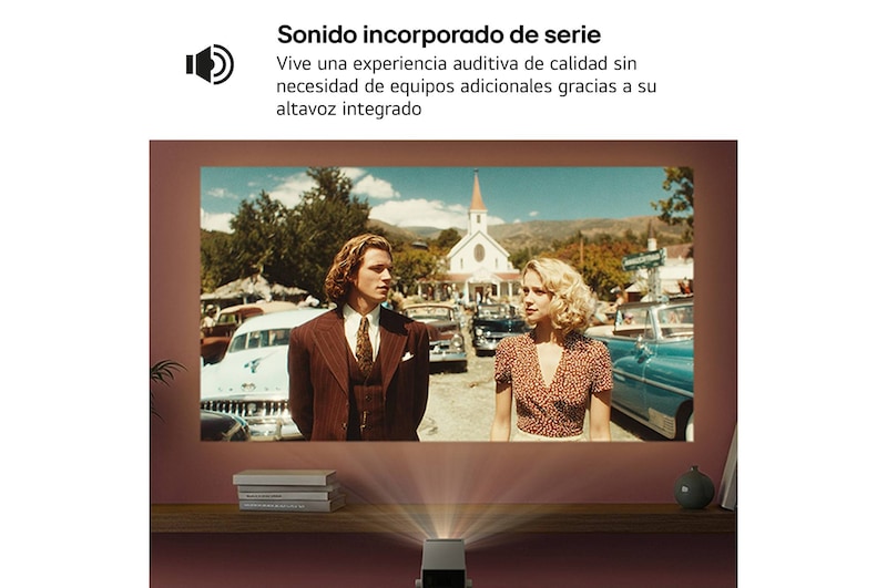 LG CineBeam Q | 4K UHD hasta 120" calibración automática | SmartTV con webOS | Láser RGB con 600 lúmenes | Ligero, 1.49 kg, PU600U