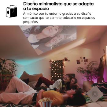 LG CineBeam Q | 4K UHD hasta 120" calibración automática | SmartTV con webOS | Láser RGB con 600 lúmenes | Ligero, 1.49 kg, PU600U