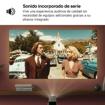 LG CineBeam Q | 4K UHD hasta 120" calibración automática | SmartTV con webOS | Láser RGB con 600 lúmenes | Ligero, 1.49 kg, PU600U