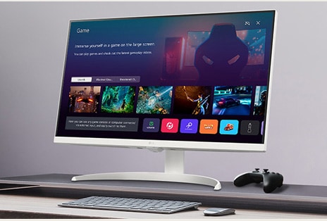 La pantalla muestra la ventana de la aplicación de gaming.