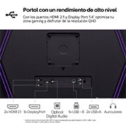 LG UltraGear™ de 27 pulgadas Monitor Gaming OLED QHD de 240Hz | 0.03ms de tiempo de respuesta, Compatible con G-SYNC®, FreeSync™ Premium Pro, 27GS95QW-B.EEU