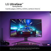 LG UltraGear™ de 27 pulgadas Monitor Gaming OLED QHD de 240Hz | 0.03ms de tiempo de respuesta, Compatible con G-SYNC®, FreeSync™ Premium Pro, 27GS95QW-B.EEU