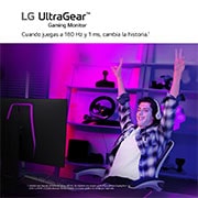 LG Monitor LG UltraGear gaming 32GS85Q-B - 31.5'' , Nano IPS, QHD, 180 Hz, 1ms (GtG at Faster), G-SYNC Compatible y FreeSync, HDR10, DCI-P3 98%, 32GS85Q-B.EEU