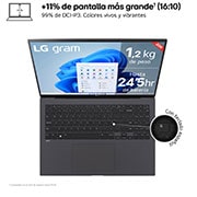 LG gram 16Z90S Windows 11 Home/ Intel Core Ultra 7/ 16GB/ 1TB SSD/ 1,2Kg/ 24,5h, 16Z90S-G.AA79B