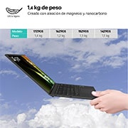LG gram de 17 pulgadas Laptop Ligero de 16GB RAM Intel® Core™ Ultra 7 | Windows 11, Pantalla IPS Antirreflejo, 17Z90S-G.AA75B