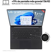 +11% de pantalla más grande (16:10)