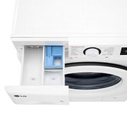 LG Lavadora inteligente AI Direct Drive,  Vapor,  9kg ,  1400rpm Un 10% más eficiente que A, Serie 500, F4WR5009A3W