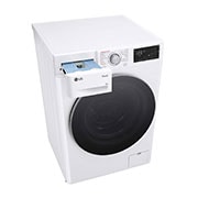 LG Lavadora inteligente AI Direct Drive. Vapor, Autodosificación, 9kg , 1400rpm Un 10% más eficiente que A, Serie 550, F4WR5509A1W