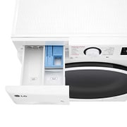 LG Lavadora inteligente AI Direct Drive. TurboWash 360º, Vapor,  9kg ,  1400rpm Un 10% más eficiente que A, Serie 600, F4WR6009A0W
