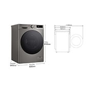 LG Outlet Lavadora inteligente AI Direct Drive. TurboWash 360º, Vapor+, 10kg , 1400rpm Un10% más eficiente que A, Serie 700, F4WR7010AGS.OUTLET