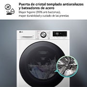LG Outlet Lavadora inteligente AI Direct Drive. TurboWash 360º, Vapor+, 11kg , 1400rpm Un 10% más eficiente que A, Serie 700, F4WR7011AGW.OUTLET