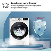 LG Outlet Lavadora inteligente AI Direct Drive. TurboWash 360º, Vapor+, 13kg , 1400rpm.Un 20% más eficiente que A, Serie 700, F4WR7013AGW.OUTLET