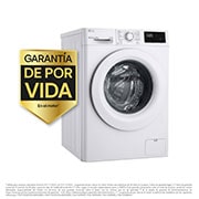 LG Lavadora inteligente AI Direct Drive 8kg, 1400rpm, Clasificación C, Blanca, Serie 300, F4WV3008N3W