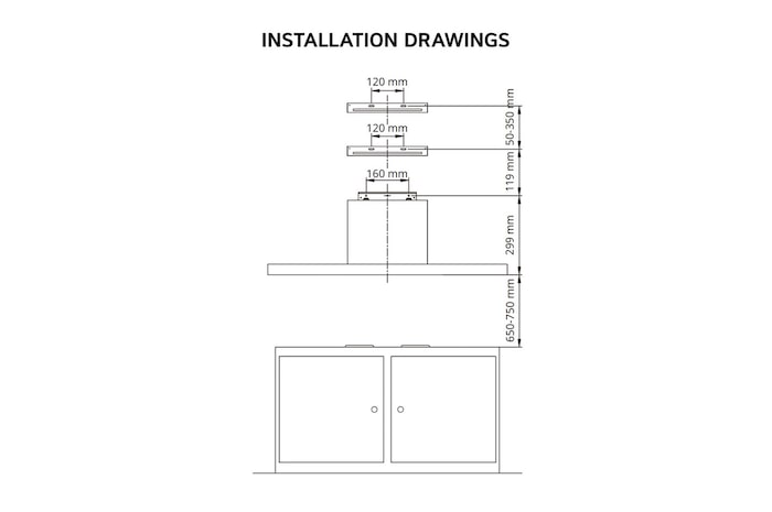 LG HCEZ2426S Dimension