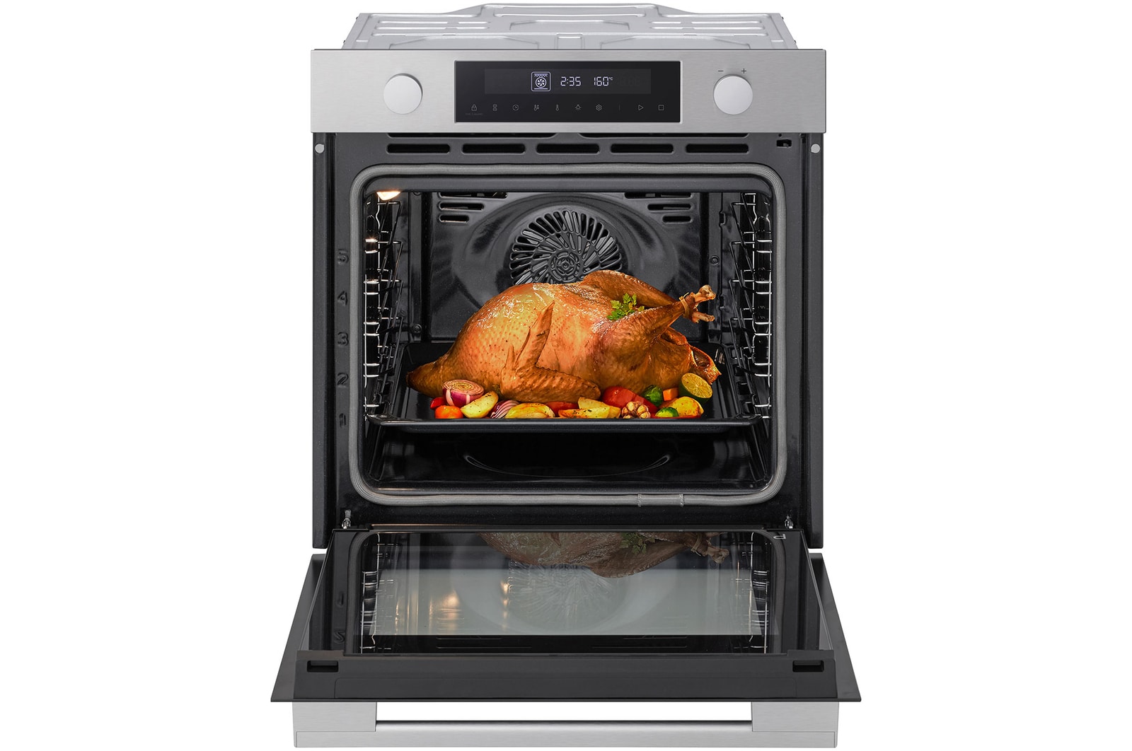 front view of lg ws5d7230s with food