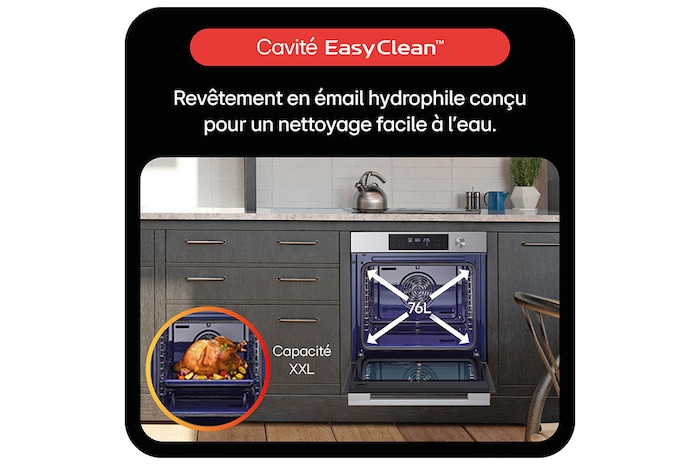 LG Four encastrable | 76L | InstaView™, LG WS7D7651CS