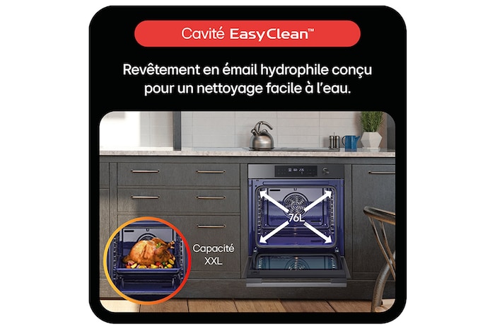 LG Pack | Four encastrable WS7D7652CB + Micro-ondes gril encastrable MGBZ259, LG WS7D7652CB.MGBZ259