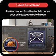LG Four encastrable | 76L | InstaView™ | Design élégant | ProBake Convection™ |  EasyClean™, LG WS9D7673CB
