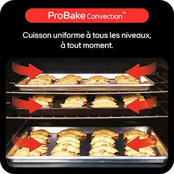 LG Four encastrable | 76L | InstaView™ | Design élégant | ProBake Convection™ |  EasyClean™, LG WS9D7673CB