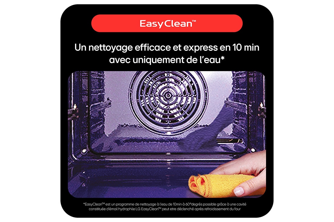 LG Four encastrable | 76L | InstaView™ | Design élégant | ProBake Convection™ |  EasyClean™, LG WS9D7673CB