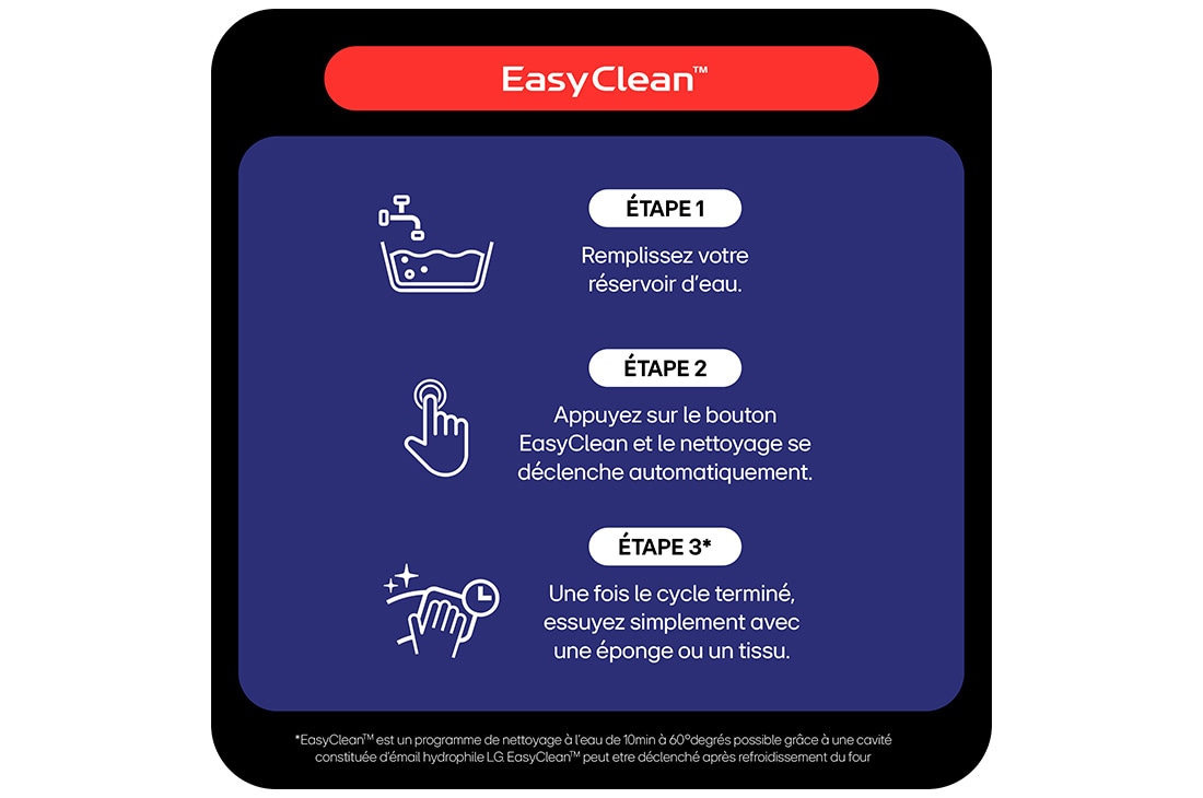 LG Four encastrable | 76L | InstaView™ | Design élégant | ProBake Convection™ |  EasyClean™, LG WS9D7673CB
