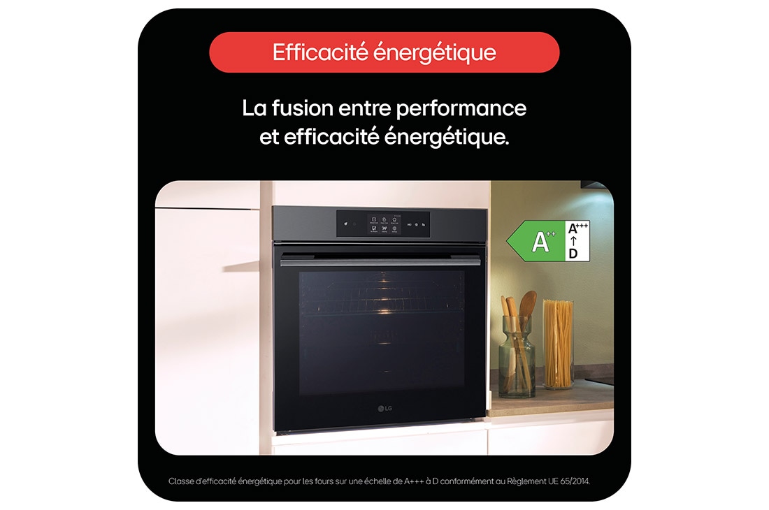 LG Four encastrable | 76L | InstaView™ | Design élégant | ProBake Convection™ |  EasyClean™, LG WS9D7673CB