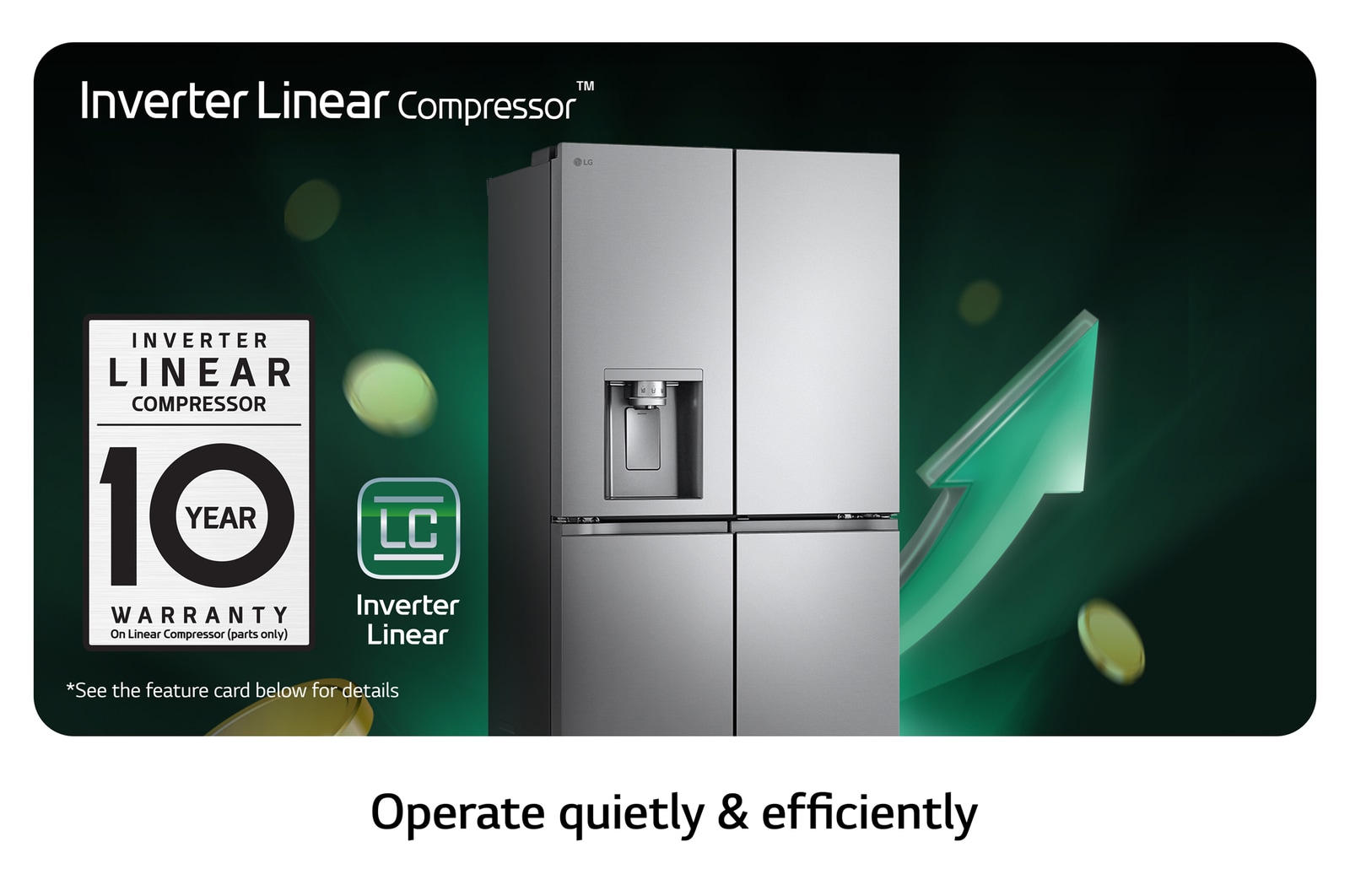 LG GMJ960MBJE Vue de face Linear comprosser