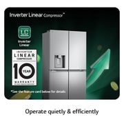 LG GMJ960MBJE Vue de face Linear comprosser
