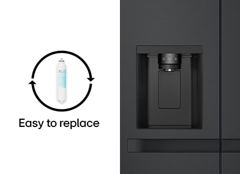 Les deux cartes séparées avec des filtres à eau modifiables et un distributeur d'eau, galçons et galce pilée.
