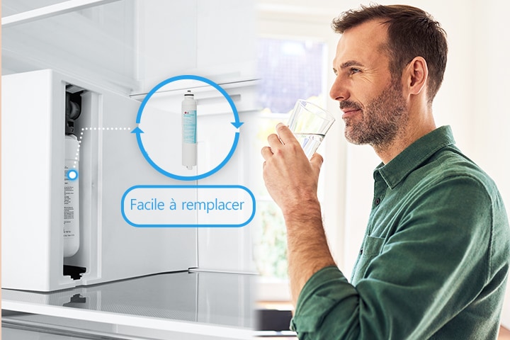 Fonction filtration d'eau en continu