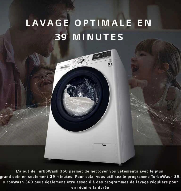 lavage optimale en 39 minutes