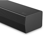 Vue avant du coin latéral de la LG Soundbar S40T