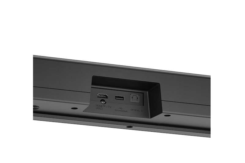 Vue inclinée de l’arrière de la LG Soundbar S40T