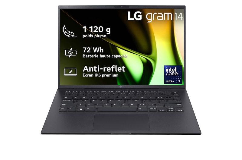 Vue de face avec clavier