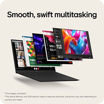 LG gram 15Z80T | Windows 11 Home Next Gen. | 15" | AMD RyzenTM AI 5 340 | 16Go | 512Go, LG 15Z80T-G.AS55F