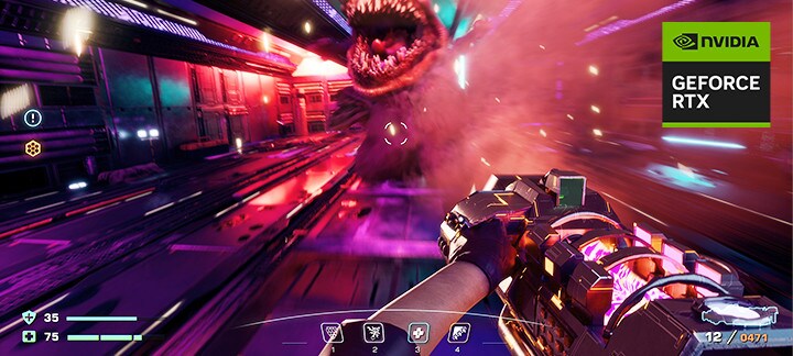 Le LG gram Pro va au-delà du jeu, grâce au GPU pour ordinateur portable NVIDIA® GeForce RTX 3 050 de 4 Go.