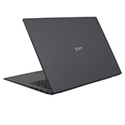 Vue arrière à +30 degrés et couvercle semi-ouvert