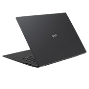 Vue arrière à +30 degrés et couvercle semi-ouvert