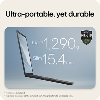 LG gram 15" | AMD RyzenTM AI 7 350, 32Go/1To/Noir, LG 15Z80T-G.AU88F