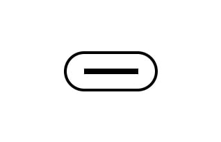 Image en pictogramme du port USB Type-C™.