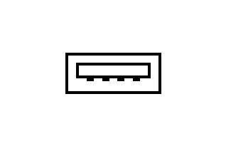Image pictogramme du port USB.