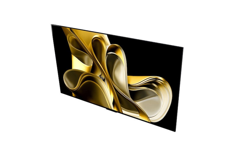 Vue légèrement inclinée vers la gauche du LG OLED M3 vu du dessus