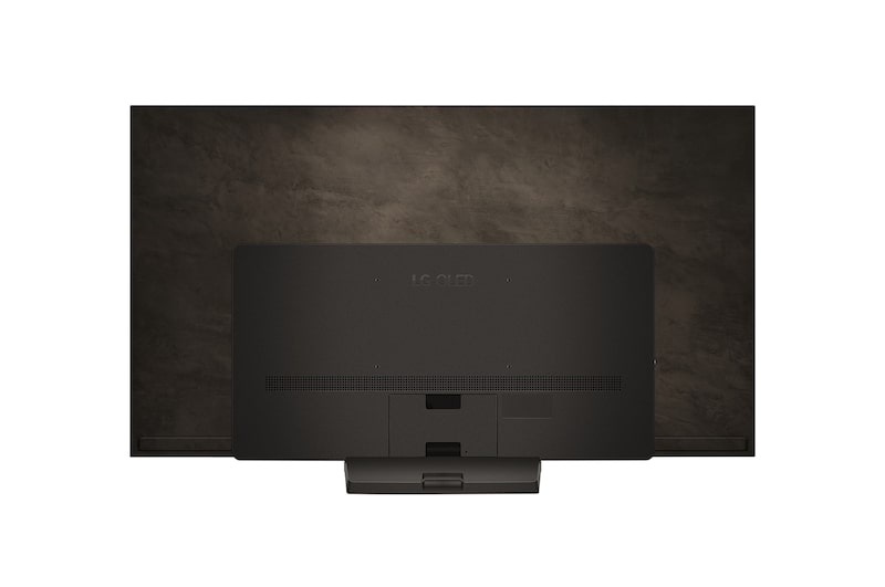 Vue arrière de la TV OLED evo LG, OLED C4