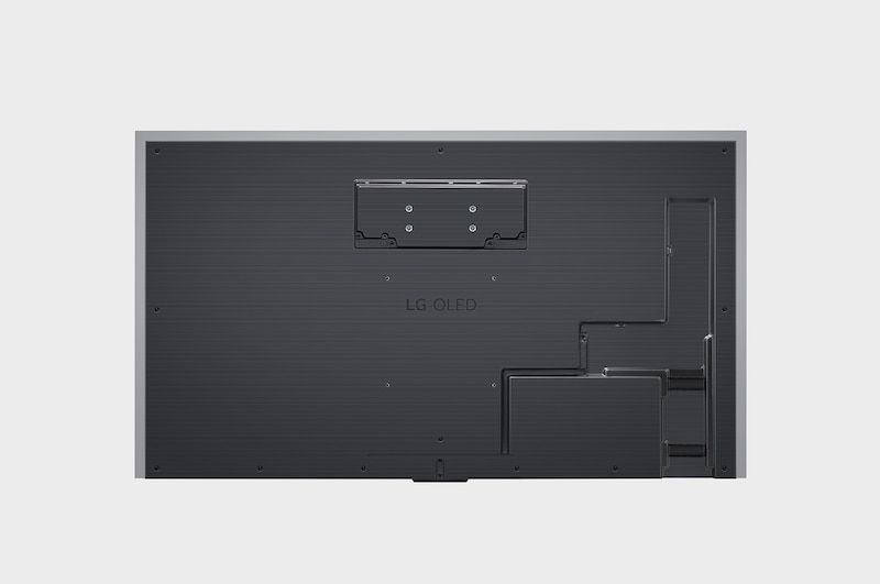 Vue arrière de la TV LG OLED evo, OLED M4