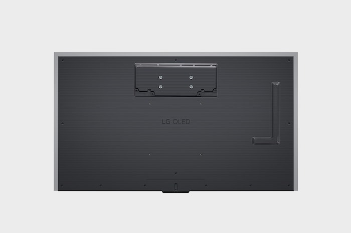 Vue arrière de la TV LG OLED evo, OLED M4