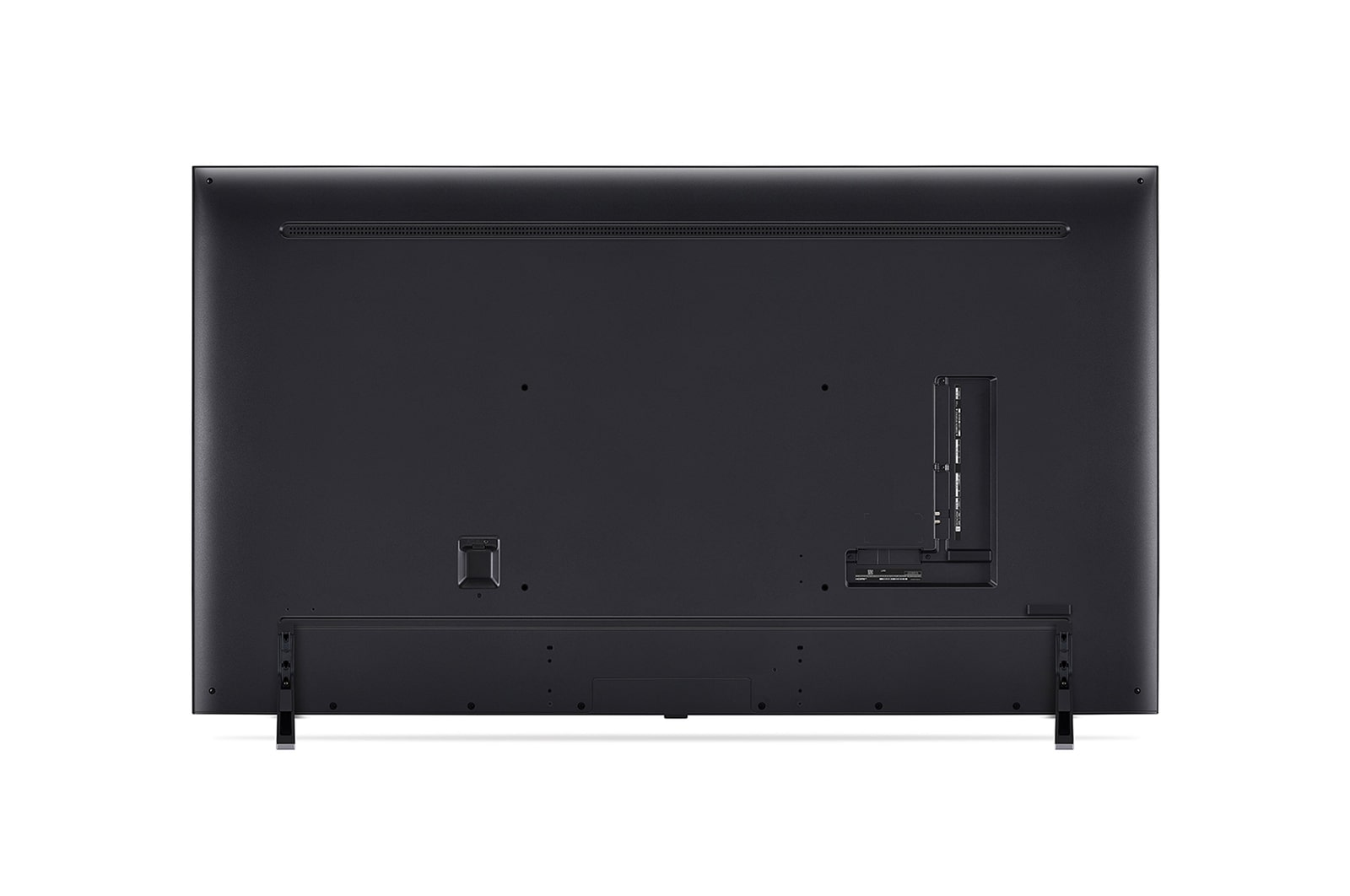 Vue arrière de la TV LG QNED, QNED85