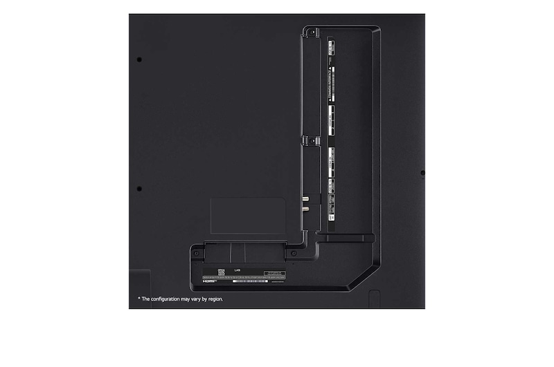 Vue arrière de la TV LG QNED, QNED86