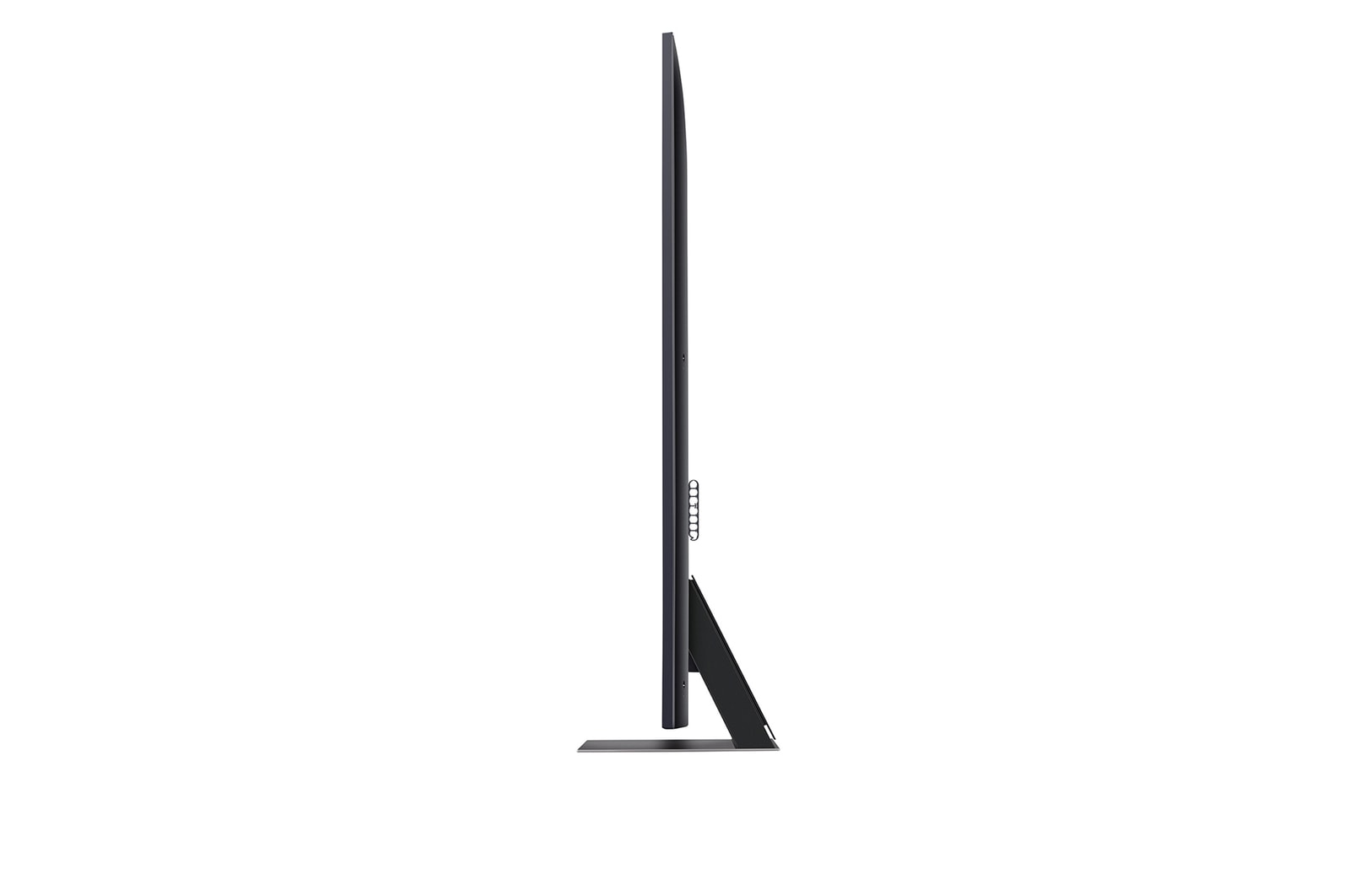 Vue latérale de la TV LG QNED, QNED85