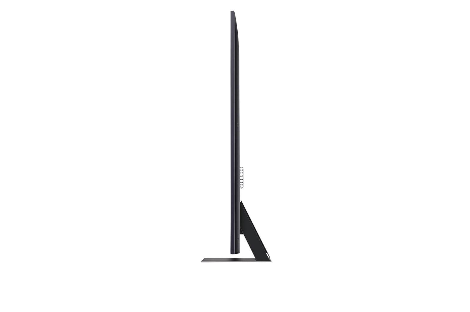 Vue latérale de la TV LG QNED, QNED85
